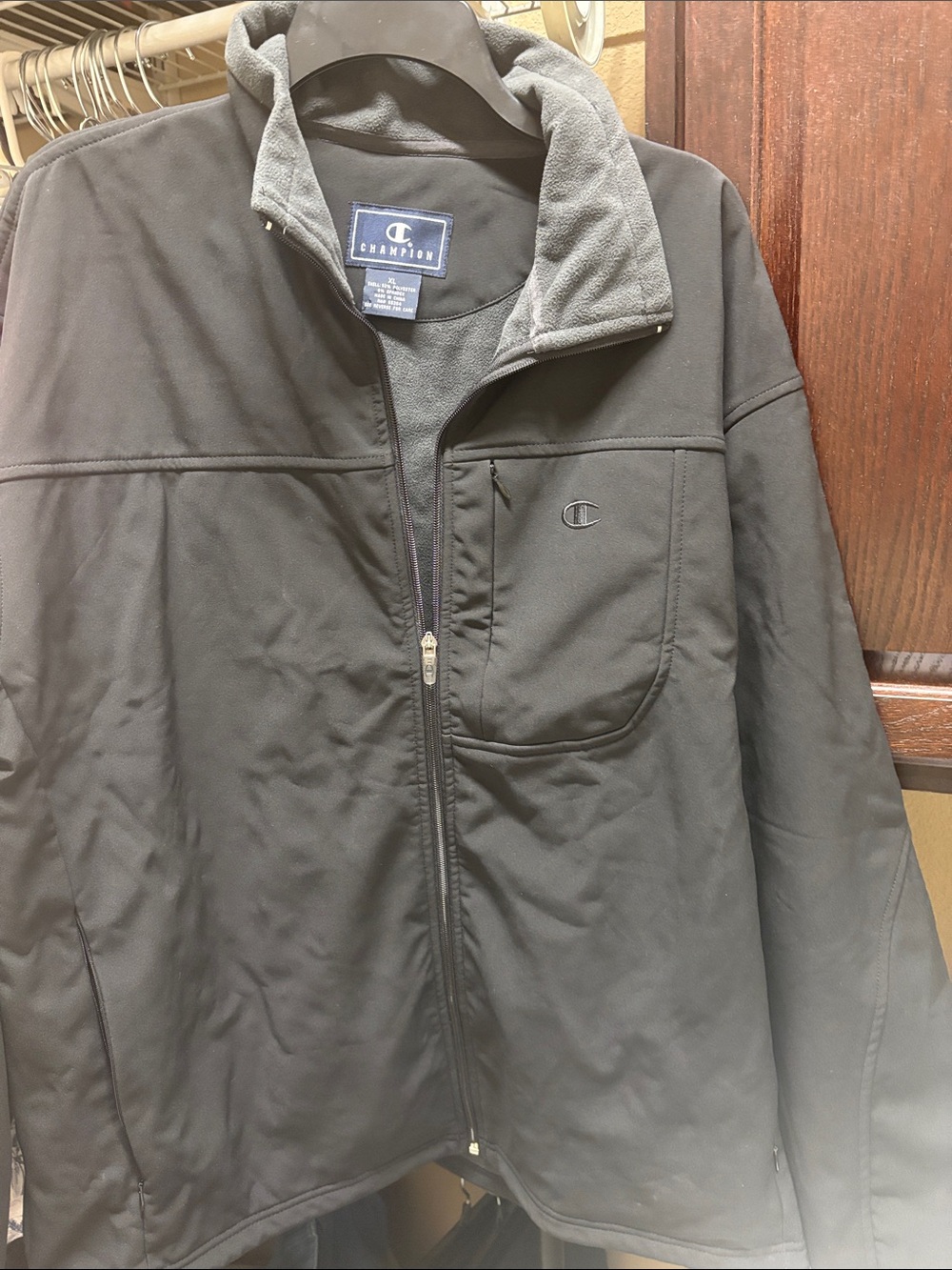 Champion Black Full-Zip Lightweight Jacket